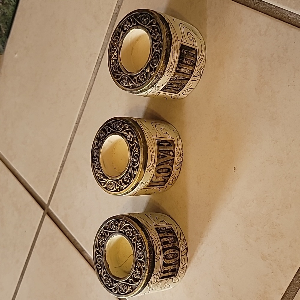 3 candle holders